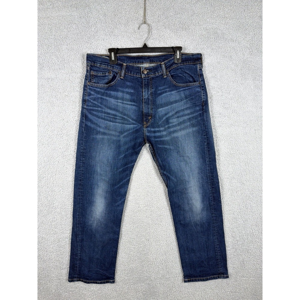 Levis 505 Jeans Mens‎ 38x29 Blue Straight Leg Medium Wash Denim Pants